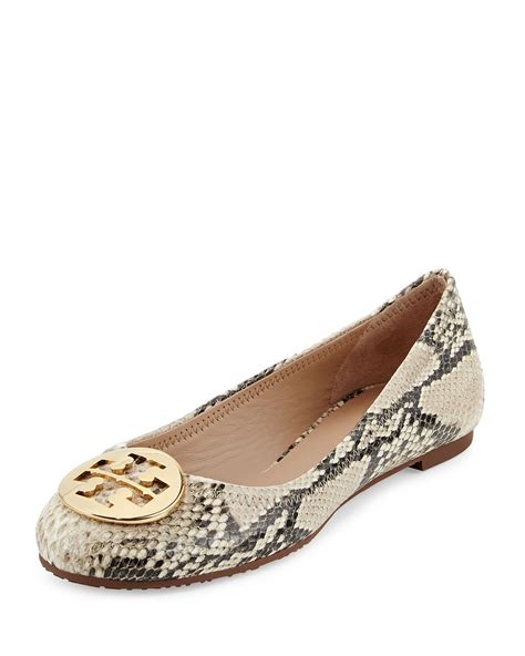 tory burch snake print reva flats|tory burch flats.